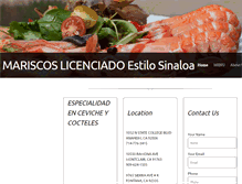 Tablet Screenshot of mariscoslicenciado.com